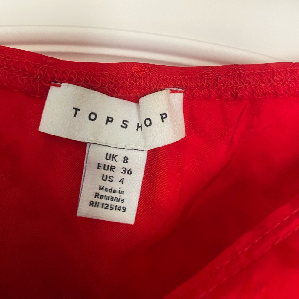 Top Shop Red Skirt